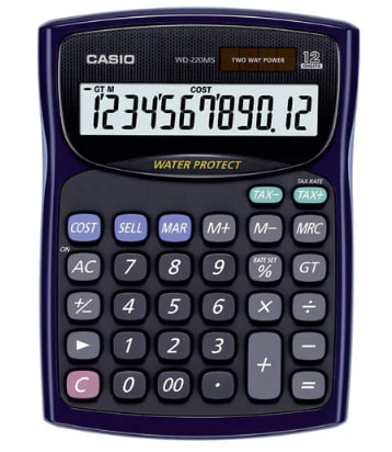 Casio WD-220MS Calculator